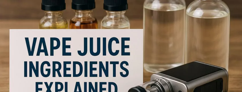 Vape Juice Ingredients Explained