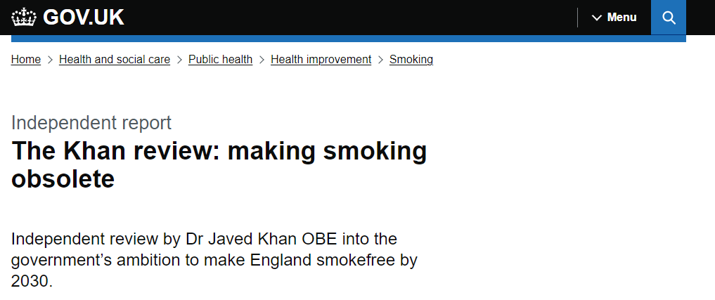 The Khan review: making smoking obsolete