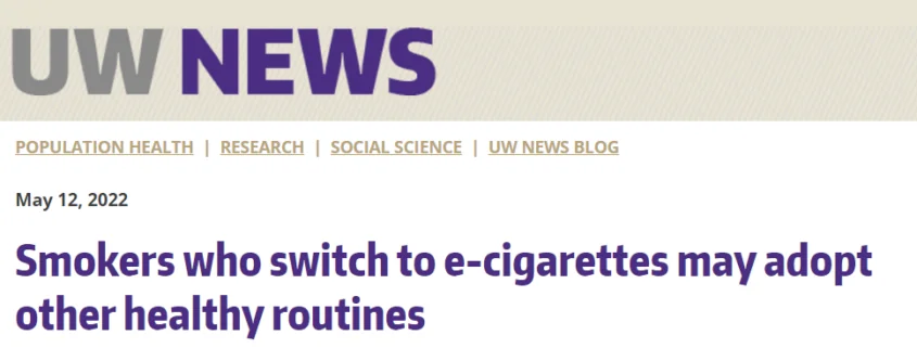 Smokers Can Improve Their Health by Switching to E-Cigarettes