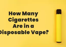 How Many Cigarettes Are in a Disposable Vape