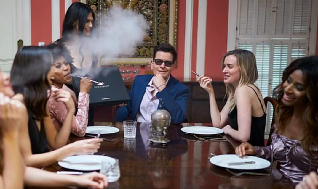 Charlie Sheen vape