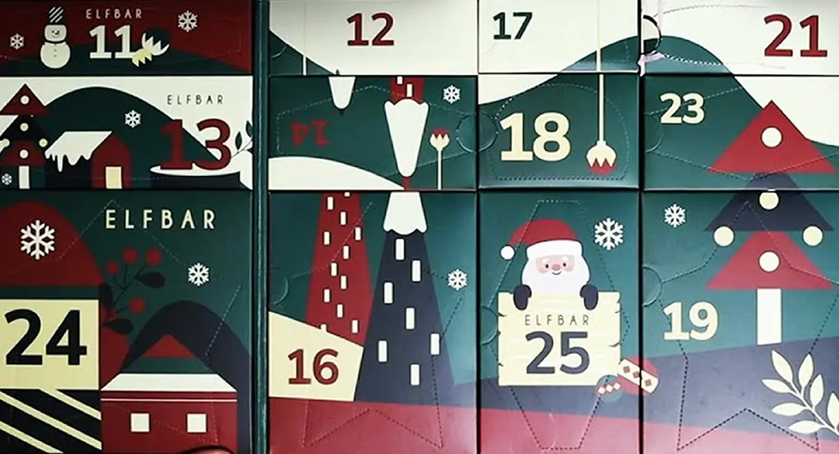 Elf Bar Advent Calendar flavors