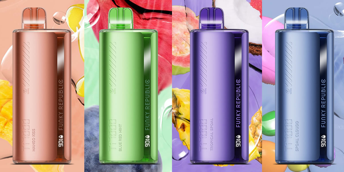Funky Republic Ti7000 Review: Futuristic Style Meets Bold Flavors 2 Funky Republic Ti7000 flavors