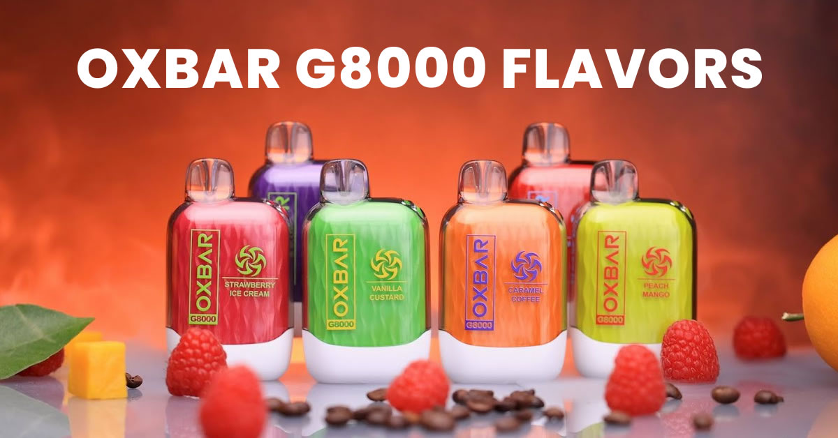 OXBAR G8000 Review: A Massive 16ml & 8000 Puffs 2 oxbar G8000 Flavors