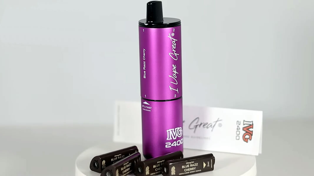 IVG 2400 Disposable Vape Review: A UK First with 8mL Capacity 2 IVG 2400 unboxing