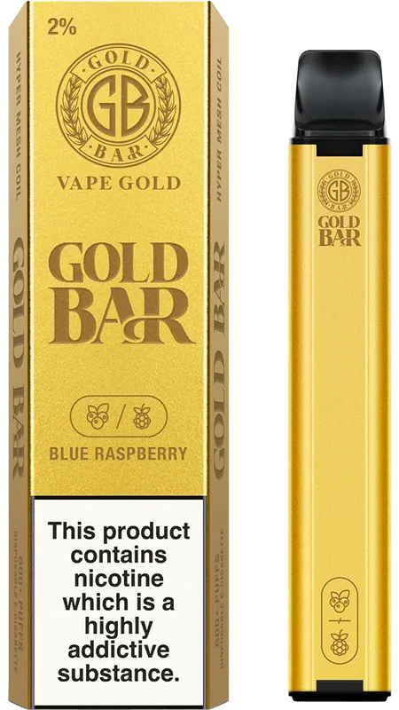 Gold Bar Vape Blue Raspberry