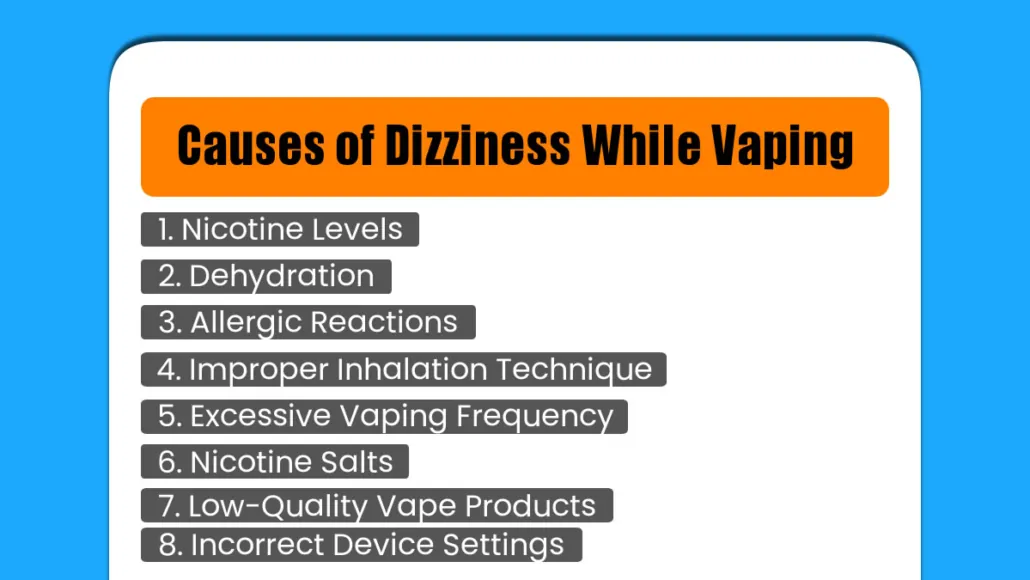 Causes of Dizziness While Vaping