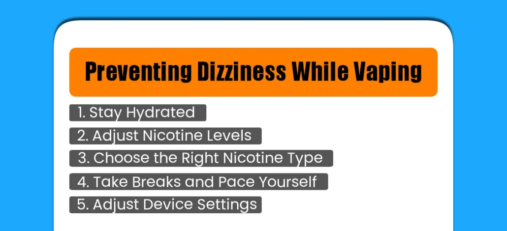 Preventing Dizziness While Vaping
