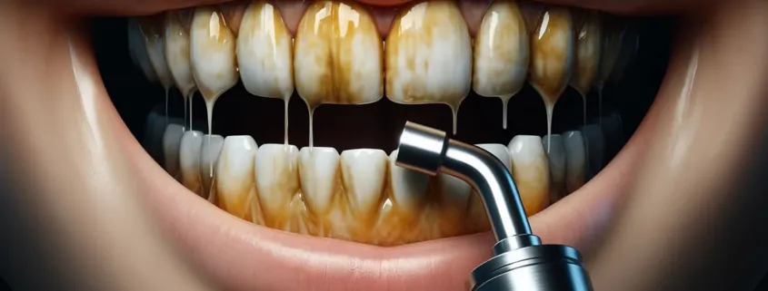 vaping teeth staining nicotine oral health
