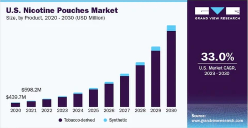 US nicotine pouche market