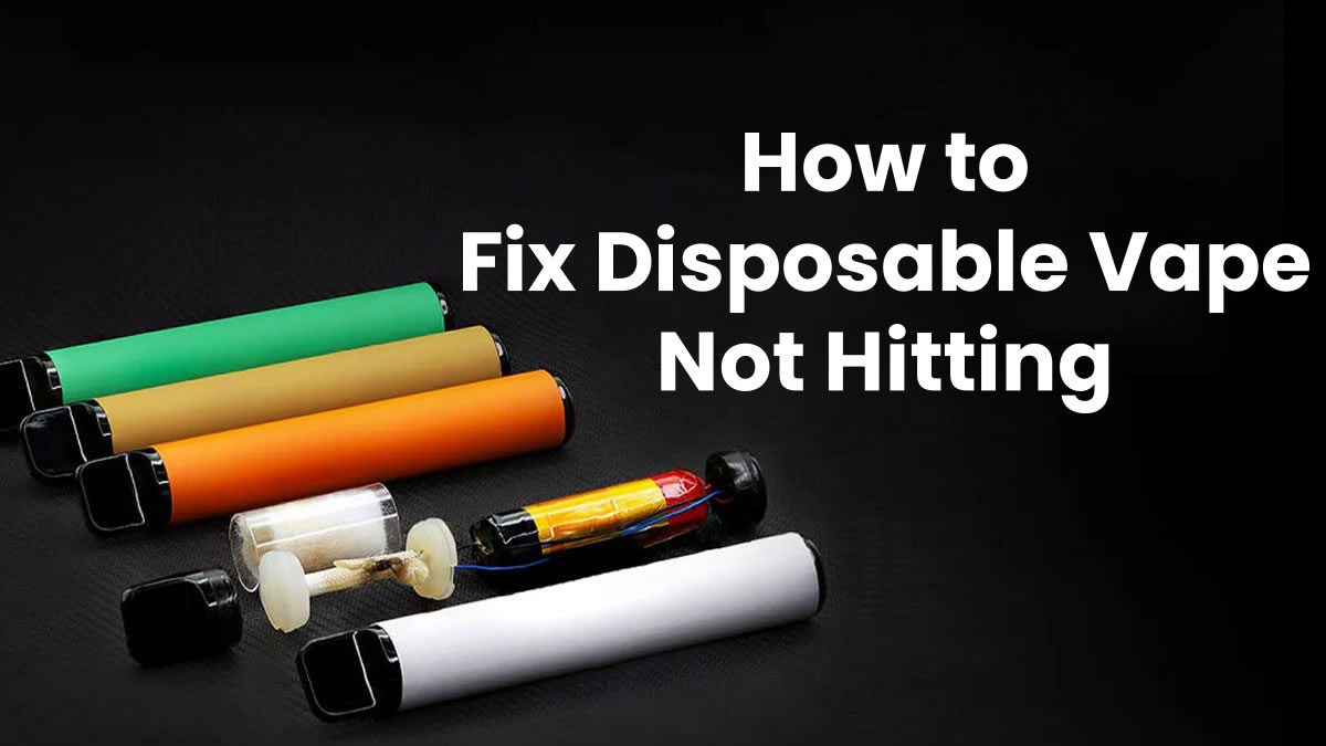 How to Fix Disposable Vape Not Hitting Properly - Ecigator