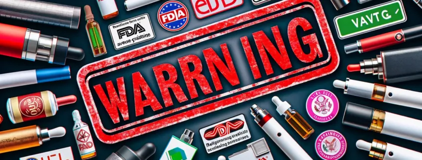FDA warning letters unauthorized e-cigarettes