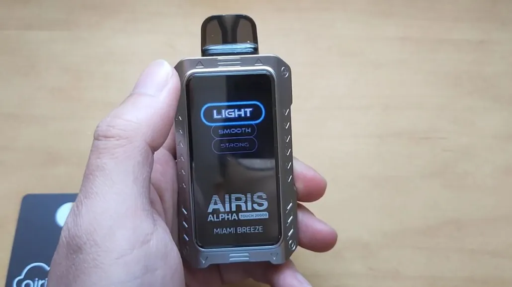 Airis Alpha Touch 20000 Disposable Vape working modes