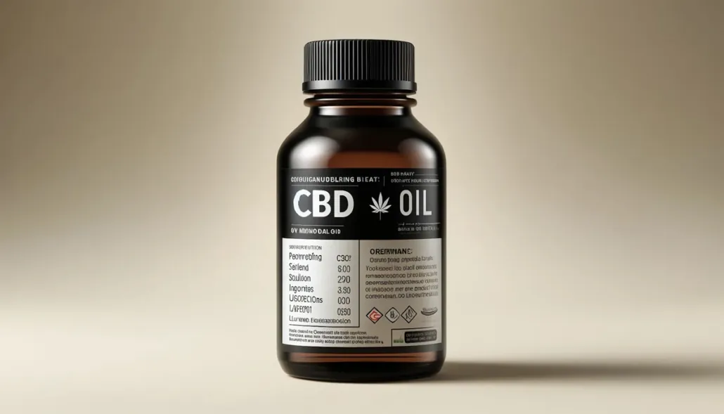 CBD oil label