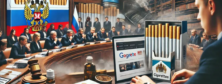 Russia draft law online cigarette ads