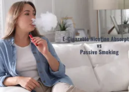 E-cigarette nicotine absorption passive smoking