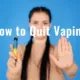 How to quit vaping