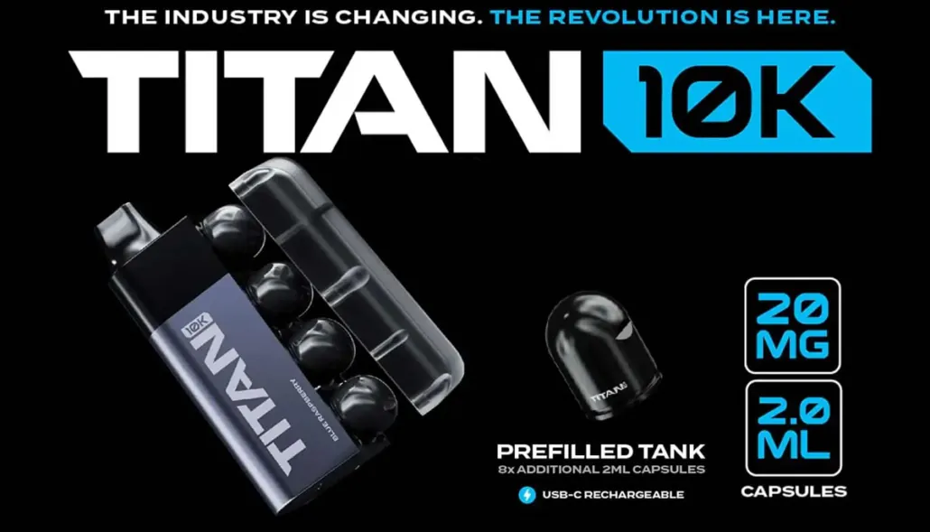 Titan 10K Disposable Vape Pre-filled Capsules