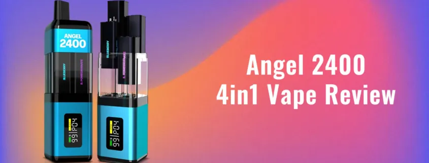 Vapes Bars Angel 2400 4in1 Disposable vape Pod Kit Review