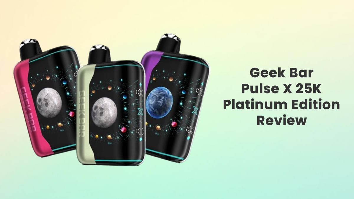 Geek Bar Pulse X 25K Platinum Edition Disposable Vape Review - Ecigator