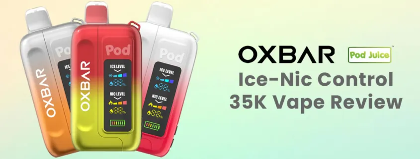 OXbar Pod Juice Ice-Nic Control 35K Disposable Vape Review