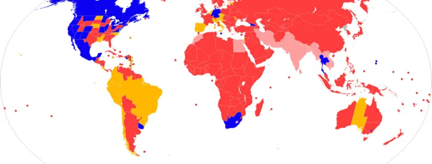 Marijuana legal map worldwide