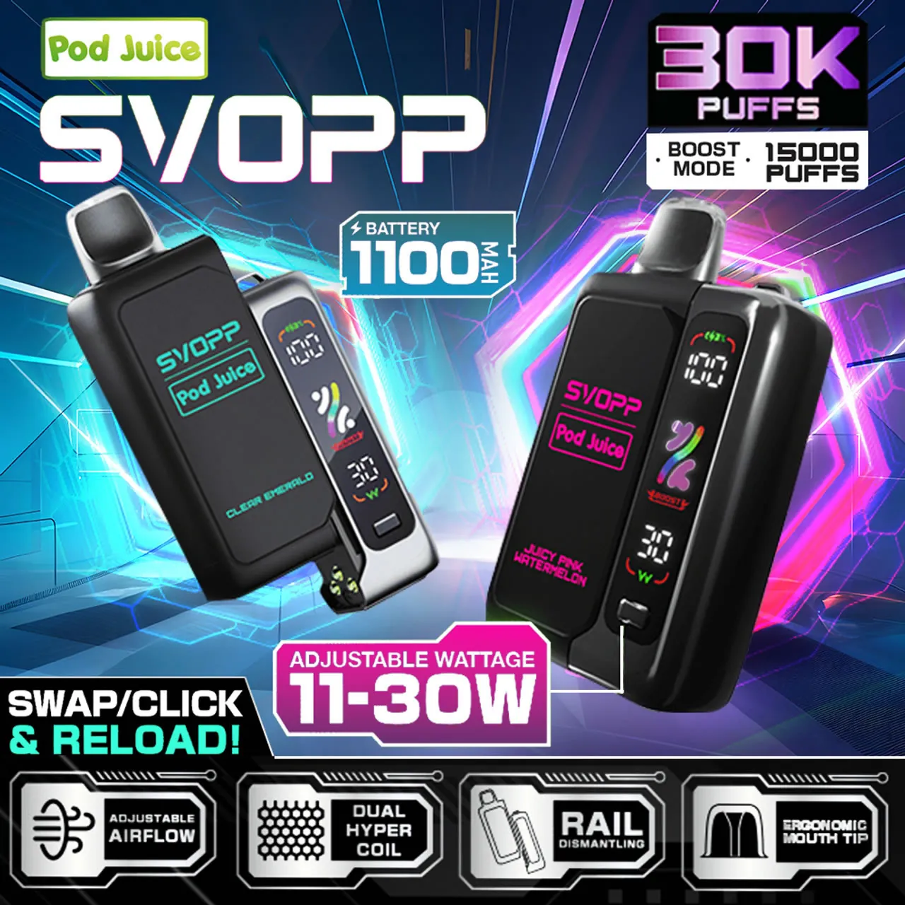 OXBAR x Pod Juice Svopp 30K Pod Vape Kit