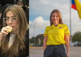 legisladora colombiana Cathy Juvinao vapeando