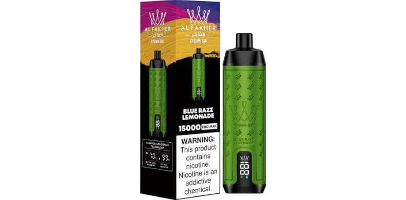 elfbar elfa kaufen AL FAKHER Crown Bar 15000 Puffs BLUE RAZZ LEMONADE in Dubai UAE