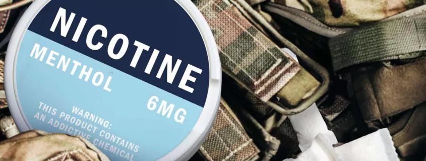 U.S. soldiers nicotine pouches addiction