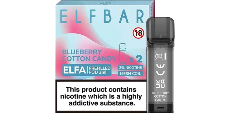 Blueberry Cotton Candy (Elf Bar Elfa)