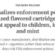 FDA bans flavored vape cartridges