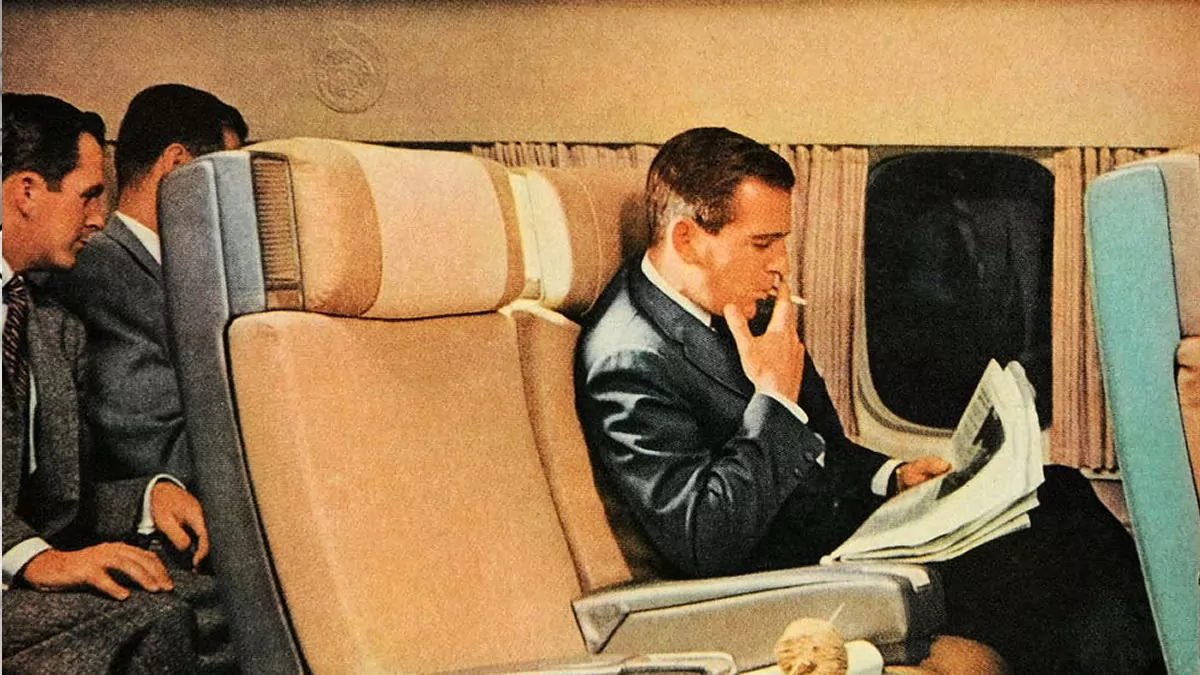 smoking on airplanes history