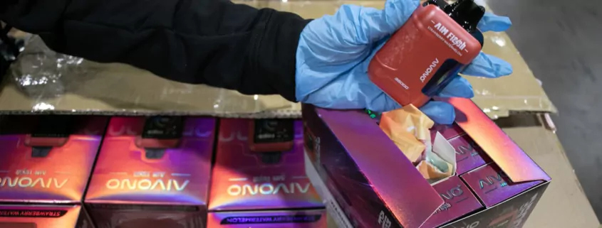 FDA CBP E-cigarette Seizure Illegal Vapes