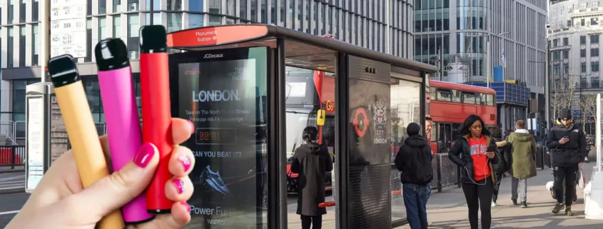 UK Vaping Ban Bus Stop Vape Fine