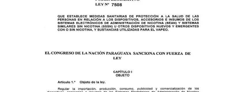 Paraguay Vape Law