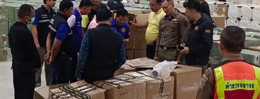 Thailand: Police Seize Over 559,000 Illegal Vapes Worth 90 Million Baht 1 Thailand Vape Seizure