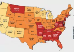 Mapped: Teen Vaping Rates by U.S. State (2025) 7 Teen Vaping Rates by U.S. State