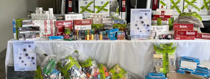 Queensland Closes 148 Stores in Record Tobacco & Vape Blitz 1 Queensland Illicit Tobacco Crackdown