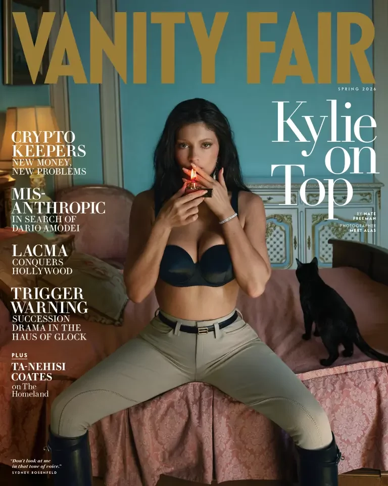 Kylie Jenner posed on the latest issue of Vanity Fair, a lit cigarette between her lips. Kylie Jenner posed on the latest issue of Vanity Fair, a lit cigarette between her lips.